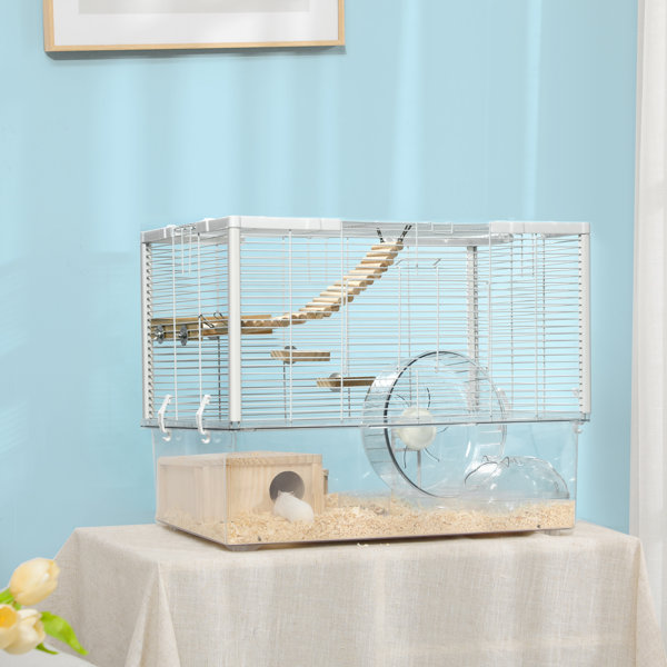 Image showcasing Pawhut Weather Resistant Hamster Cage | Wayfair.co.uk